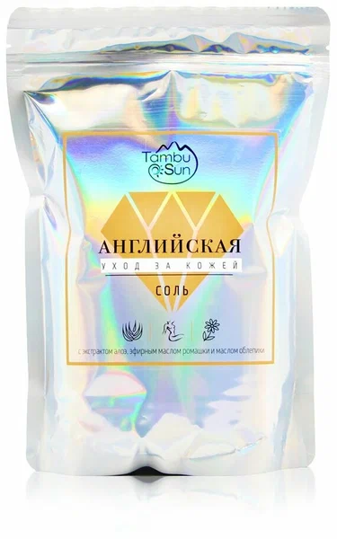Английская соль TambuSun Уход за кожей 1000гр /Бизорюк/
