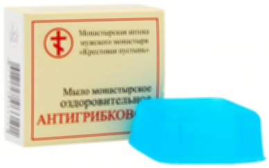 Мыло монастырское оздоровительное Антигрибковое Солох Аул 30гр /Бизорюк/
