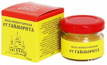 Мазь Монастырская От гайморита 28мл Архыз /Бизорюк/