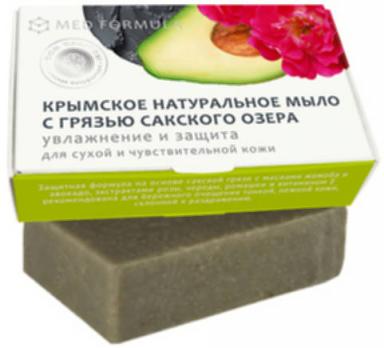 Крымское натуральное мыло на основе грязи Сакского озера Увлажнение и защита 100г /МДП/