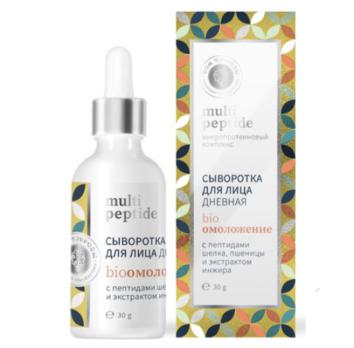 Сыворотка для лица дневная Peptide шелка и пшеницы Биоомоложение 30г /МДП/