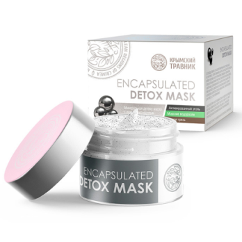 Минеральная детокс-маска с инкапсулированным древесным углем ENCAPSULATED DETOX MASK 55мл /Травник/