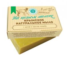 Крымское натуральное мыло на козьем молоке Мятный фреш 100г /МДП/