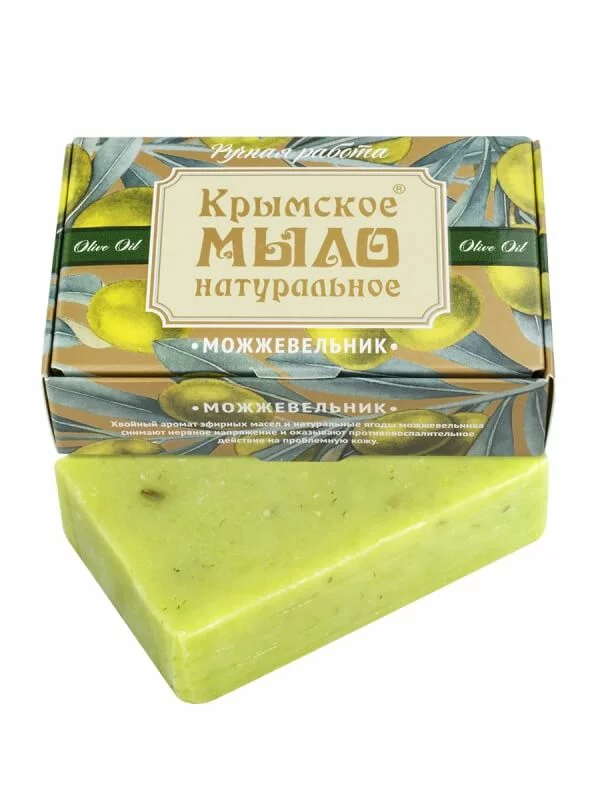 Крымское натуральное мыло на оливковом масле Можжевельник 100г /МДП/