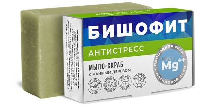 Бишофит Антистресс Мыло-скраб с чайным деревом 100г /МДП/