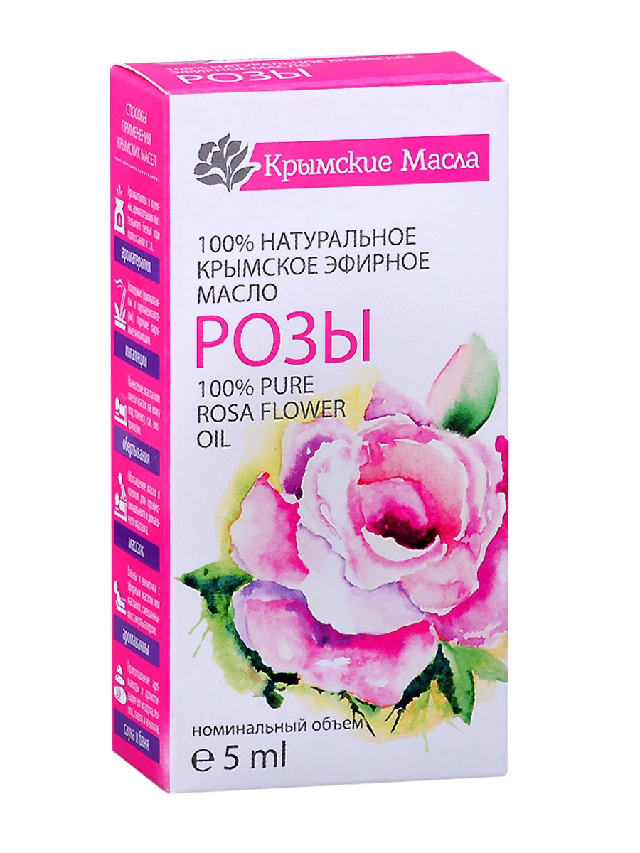 Эфирное масло Розы 5мл /Крымские масла/