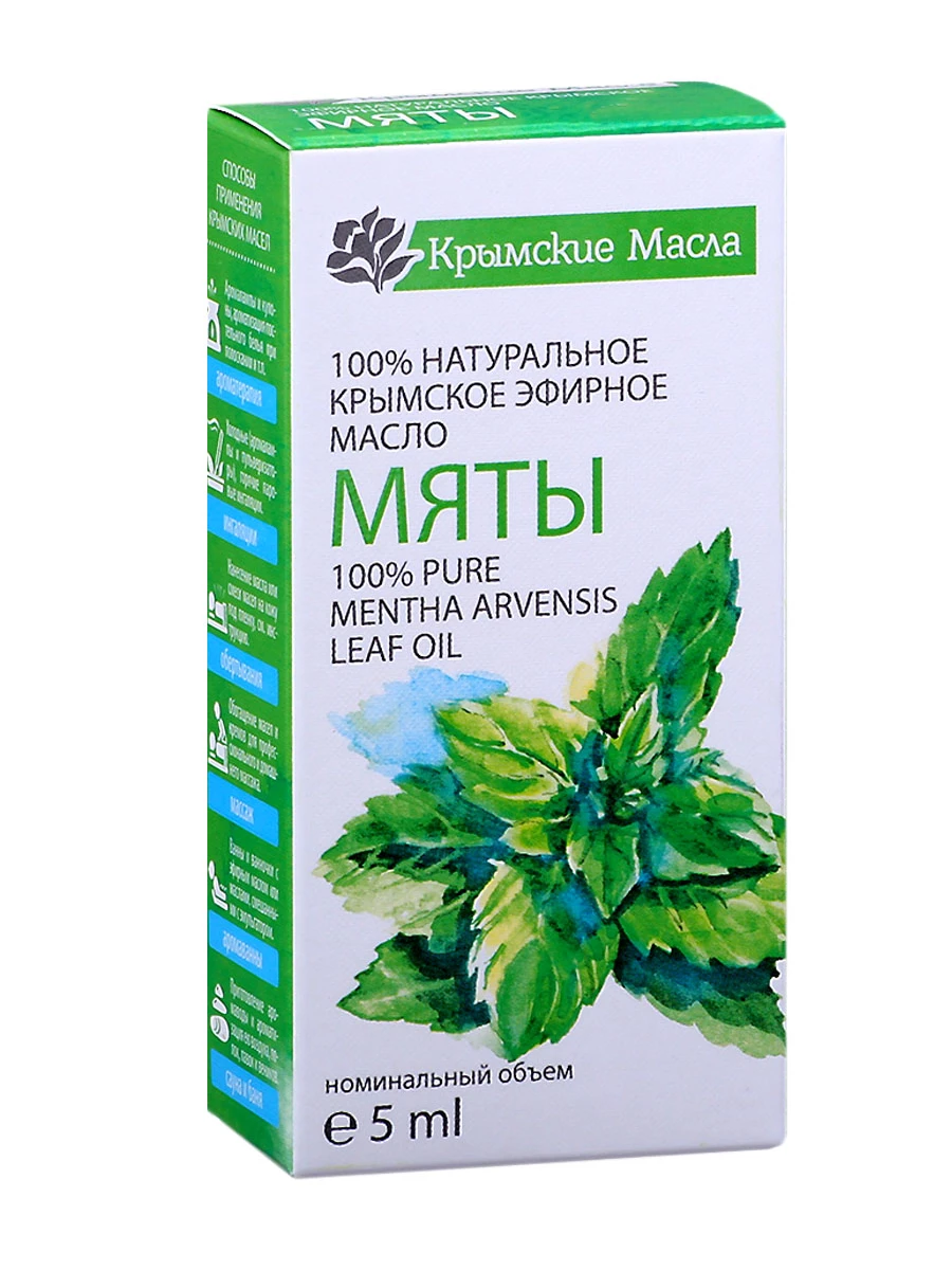 Эфирное масло Мяты 5мл /Крымские масла/