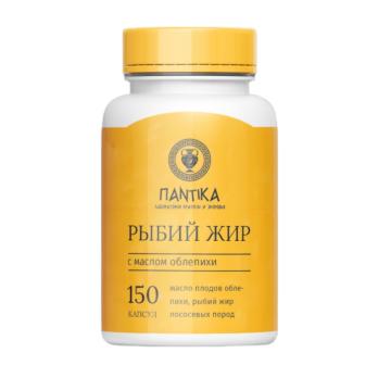 Рыбий жир с маслом облепихи 150капс по 0,4 /Пантика/