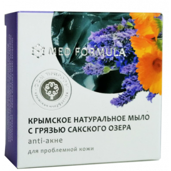 Крымское натуральное мыло на основе грязи Cакского озера  AHTI- AKHE 50г  /МДП/