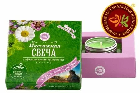 Массажная свеча с эфирными маслами крымских трав /КНК/